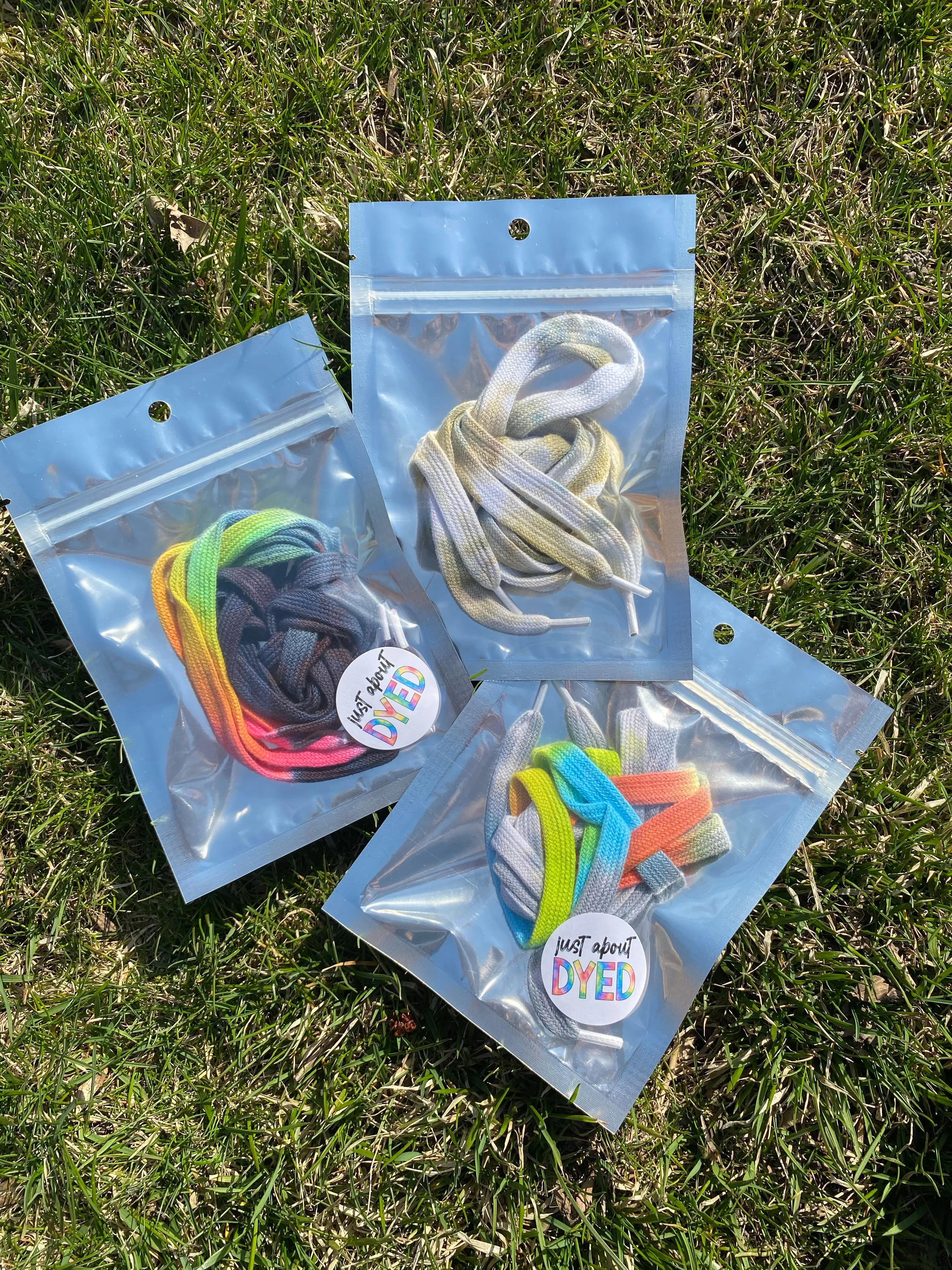 Custom Tie Dye and Beaded Shoelaces