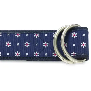 Daisy Springs Navy - D-Ring Belts
