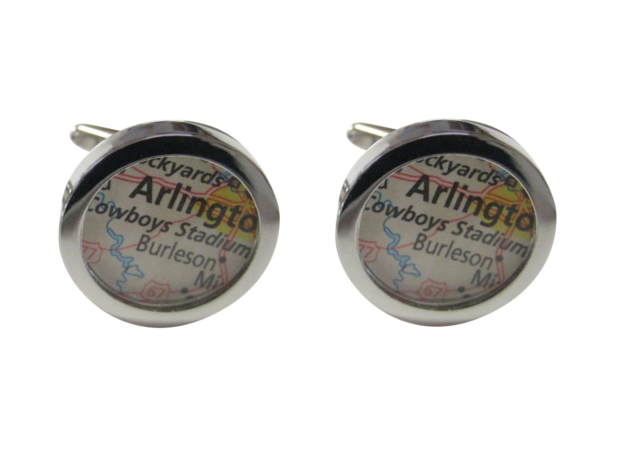 Dallas Cowboys Stadium Map Cufflinks