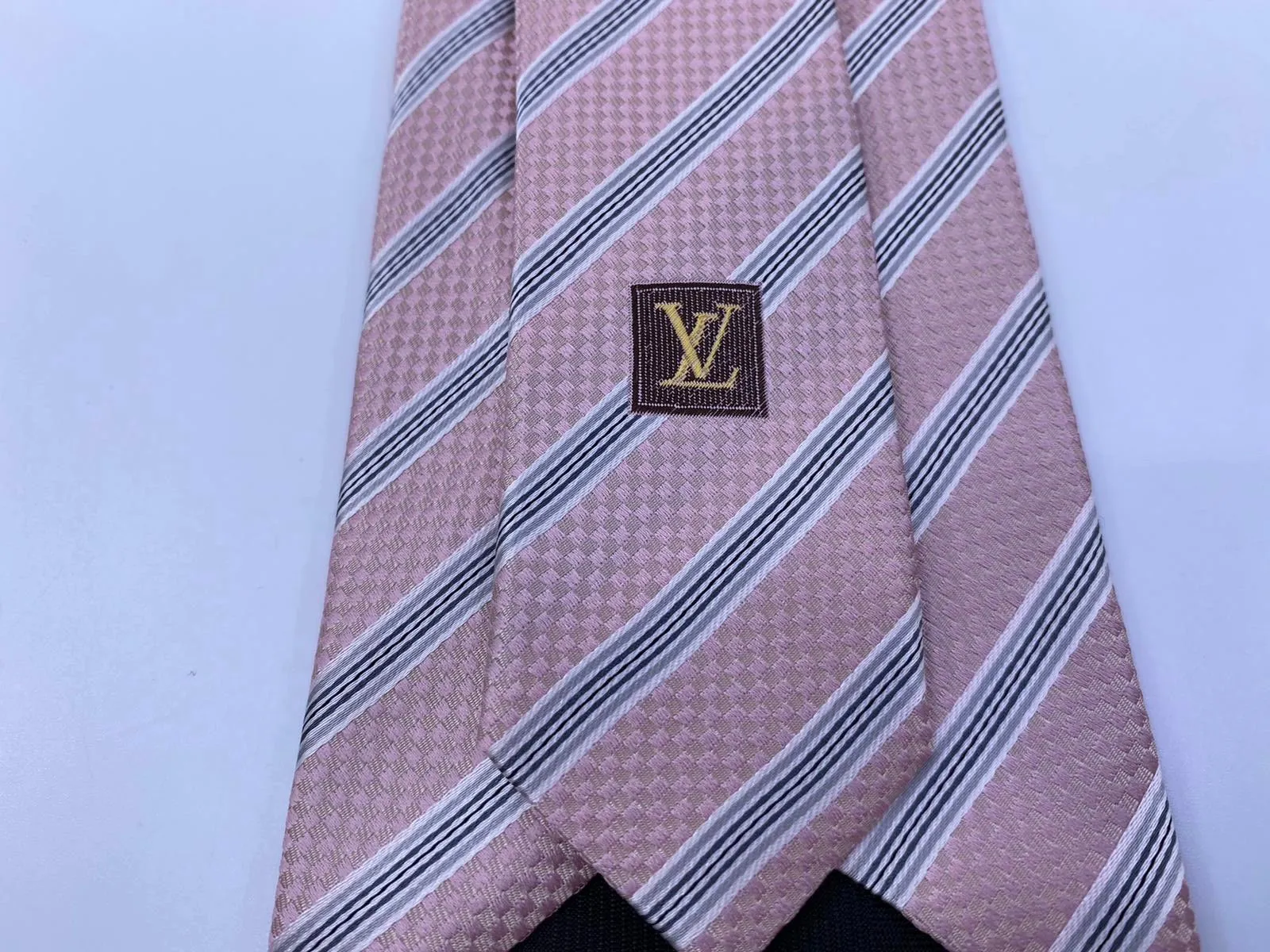 Damier Striped Tie