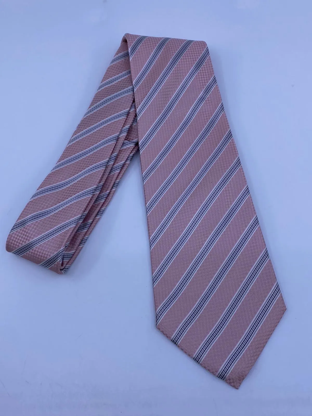 Damier Striped Tie