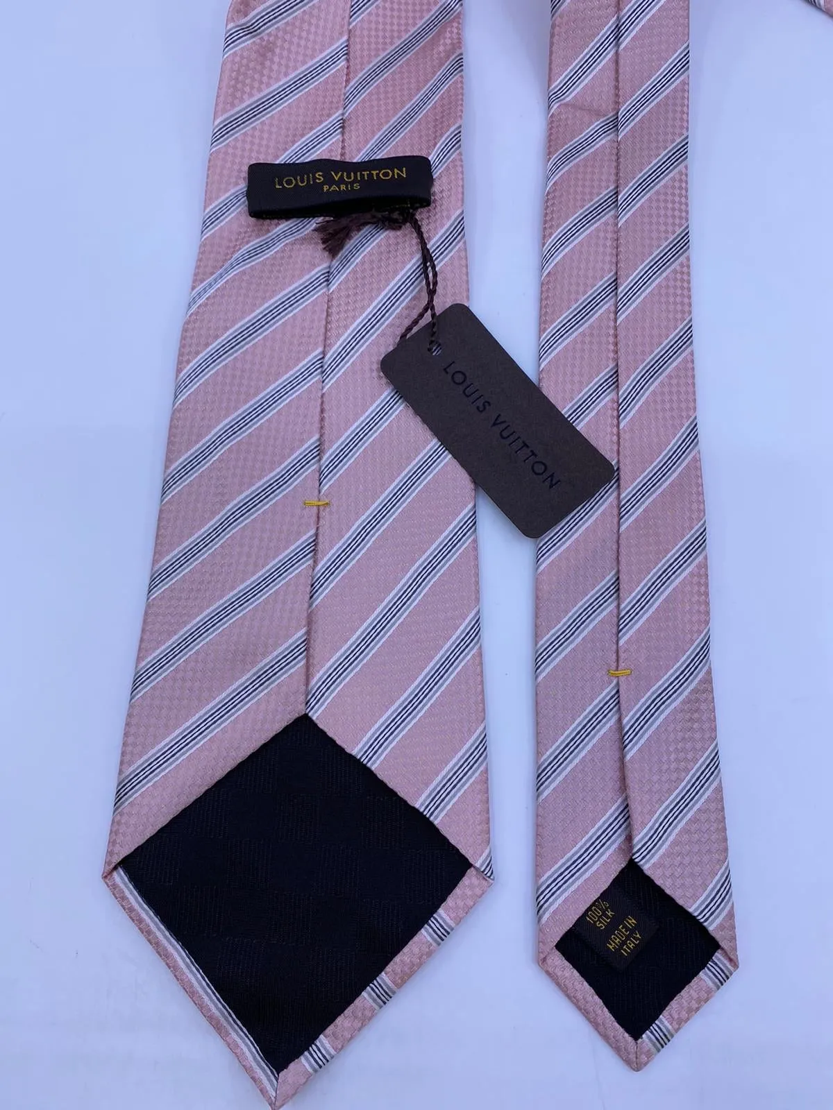 Damier Striped Tie