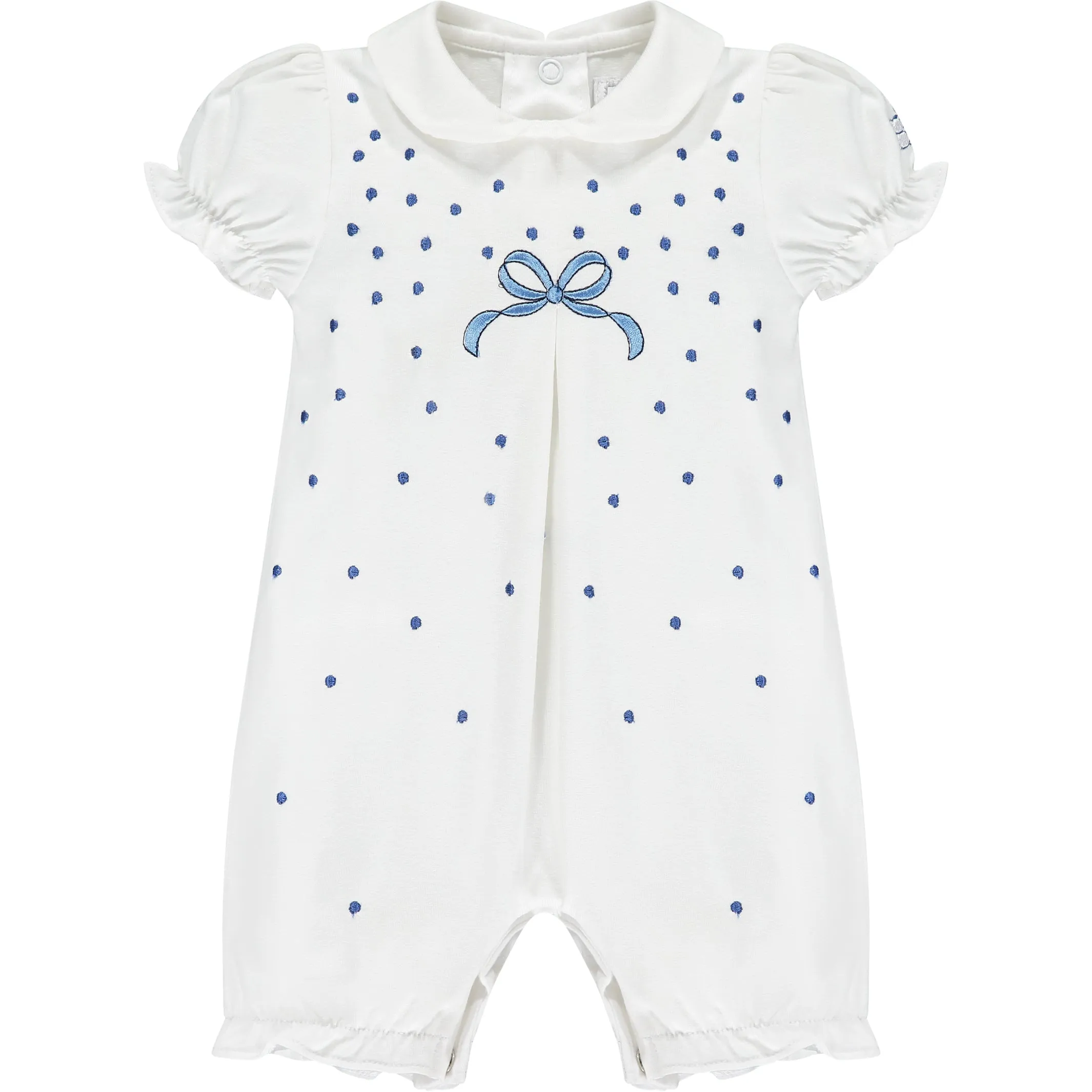 Darla Navy Baby Girls Romper