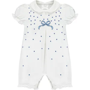 Darla Navy Baby Girls Romper