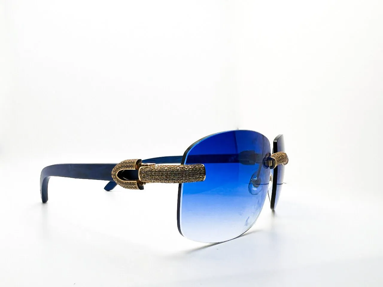 Decor C 5 pcs Bubble Set with Cobalt Blue Woods #6 Shape Lenses