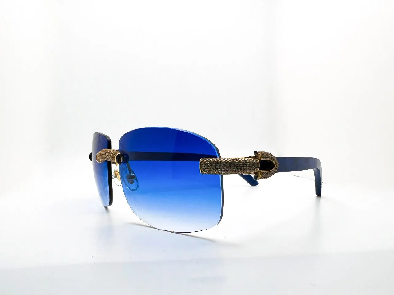 Decor C 5 pcs Bubble Set with Cobalt Blue Woods #6 Shape Lenses
