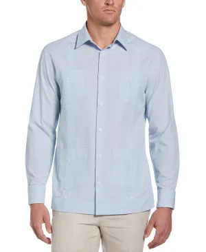 Dobby Stripe Cotton Guayabera Shirt
