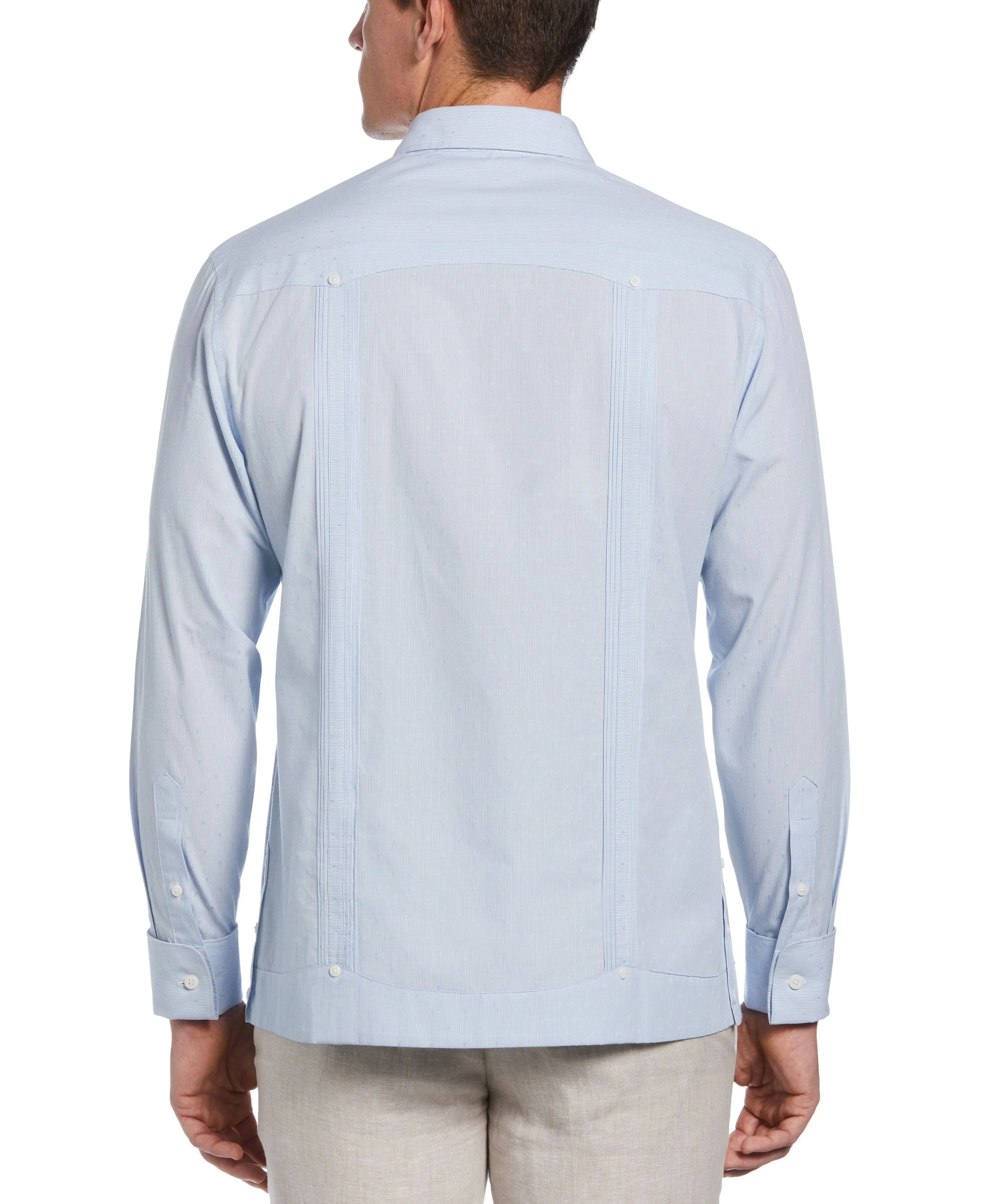 Dobby Stripe Cotton Guayabera Shirt