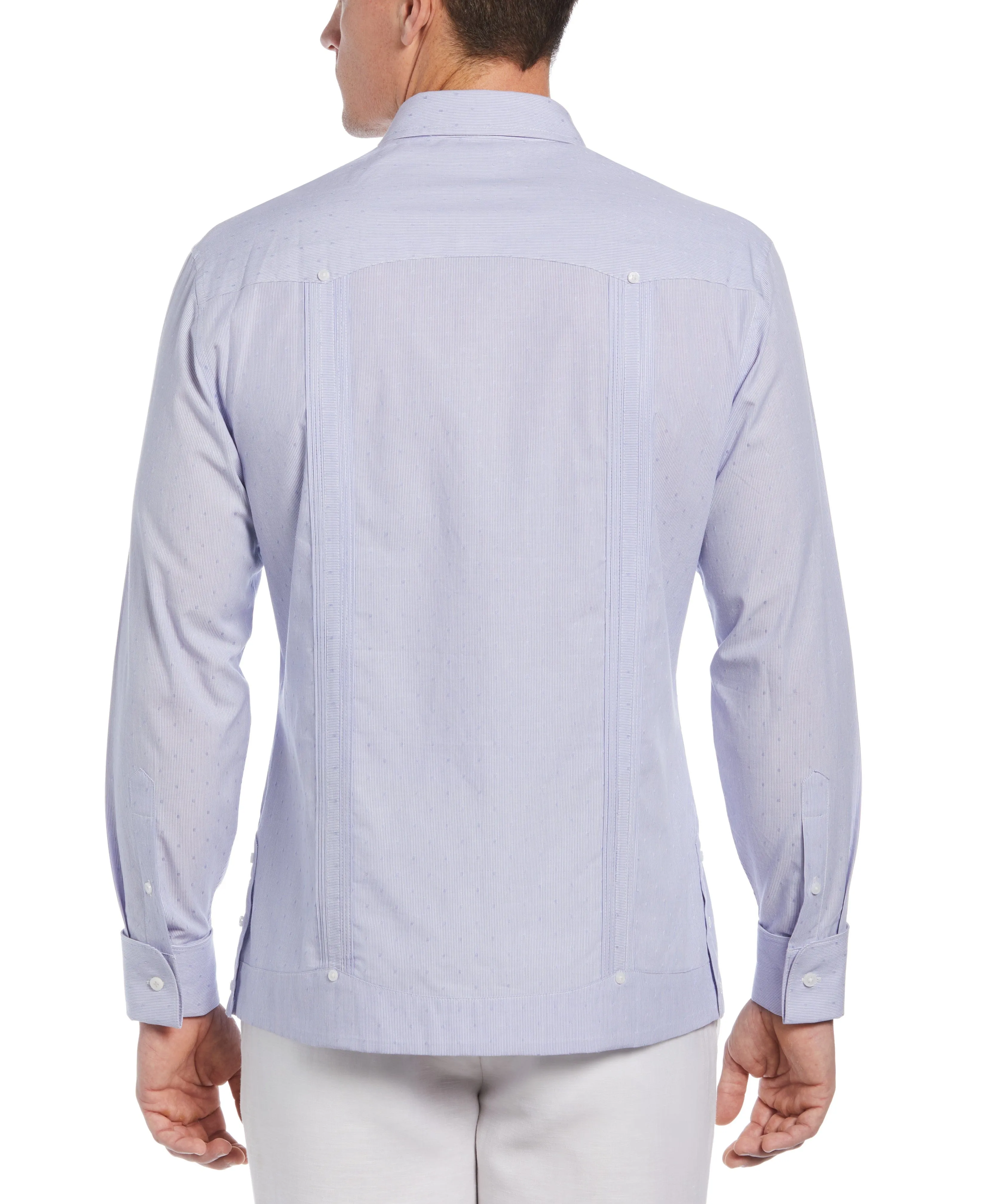 Dobby Stripe Cotton Guayabera Shirt
