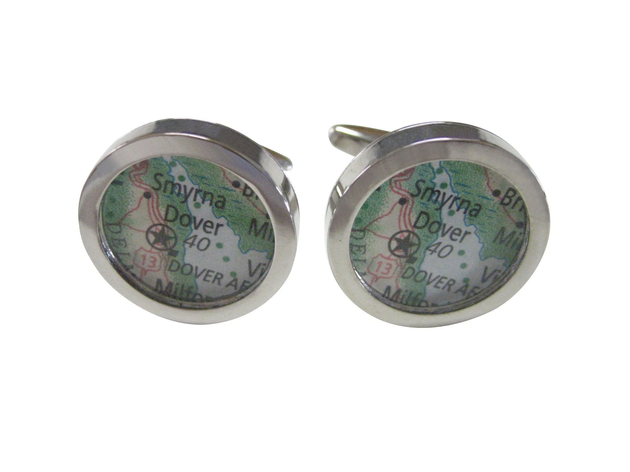 Dover Delaware Map Cufflinks