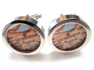 Edinburgh Map Cufflinks