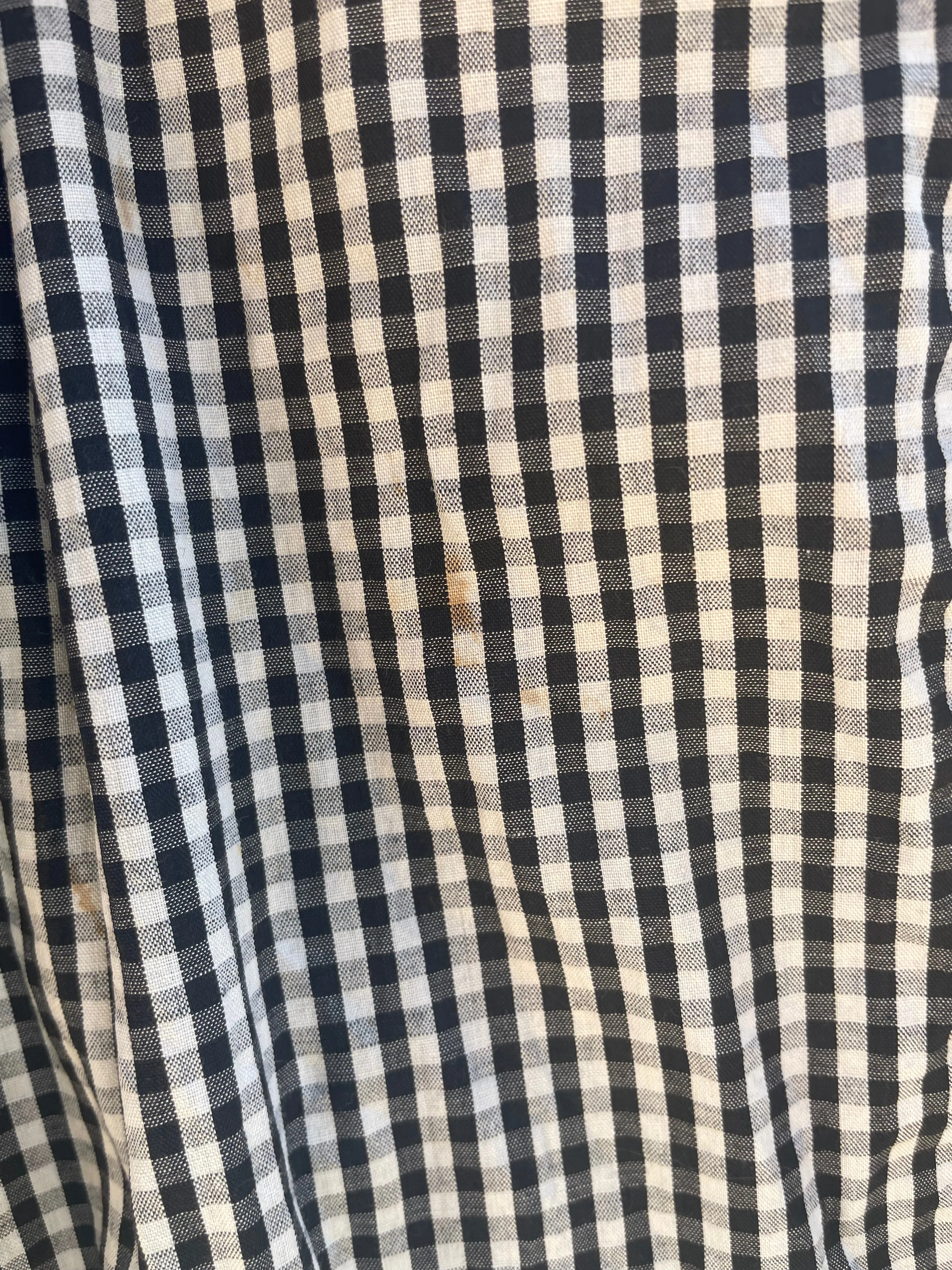 Edwardian Gingham Cotton Keyhole Blouse Skirt Set