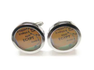 Egypt Map Cufflinks