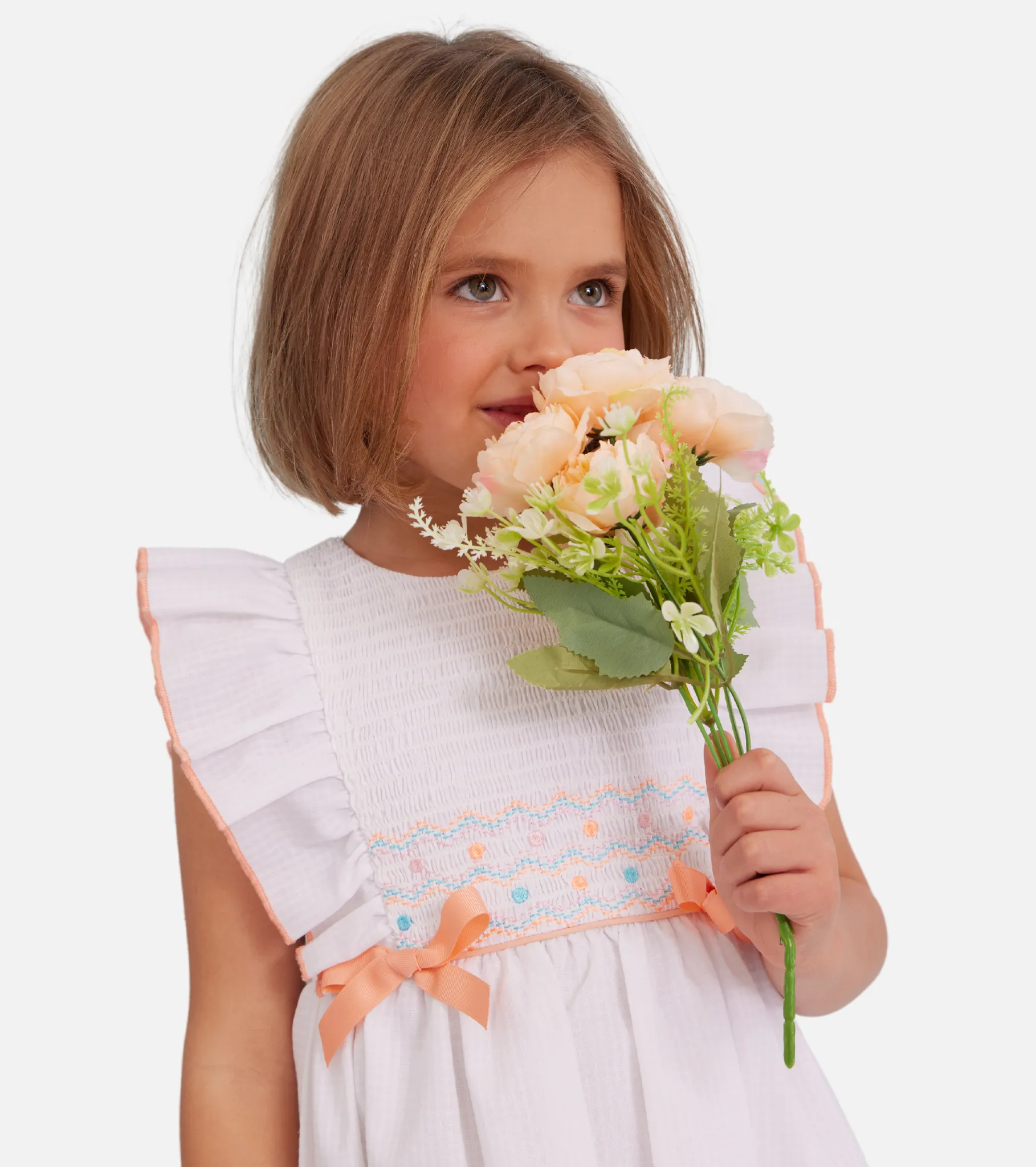 Ellie Smocked Eyelet Dress