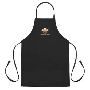 Embroidered Apron with Sinningia helleri