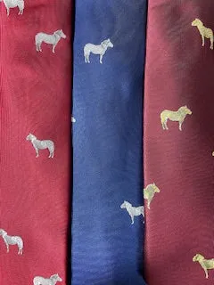 Embroidered Horse Classic Tie