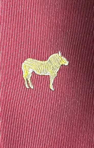 Embroidered Horse Classic Tie
