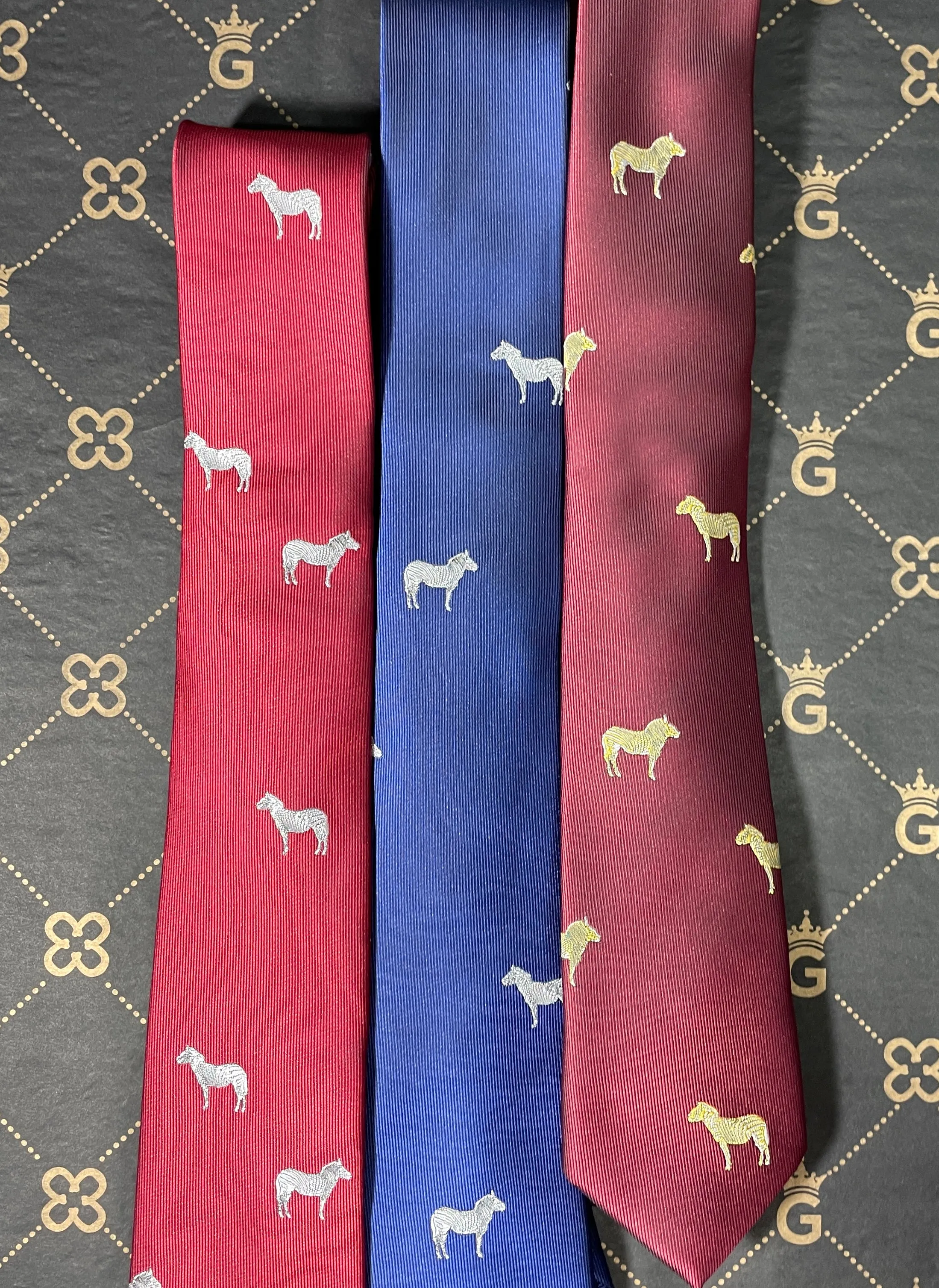 Embroidered Horse Classic Tie
