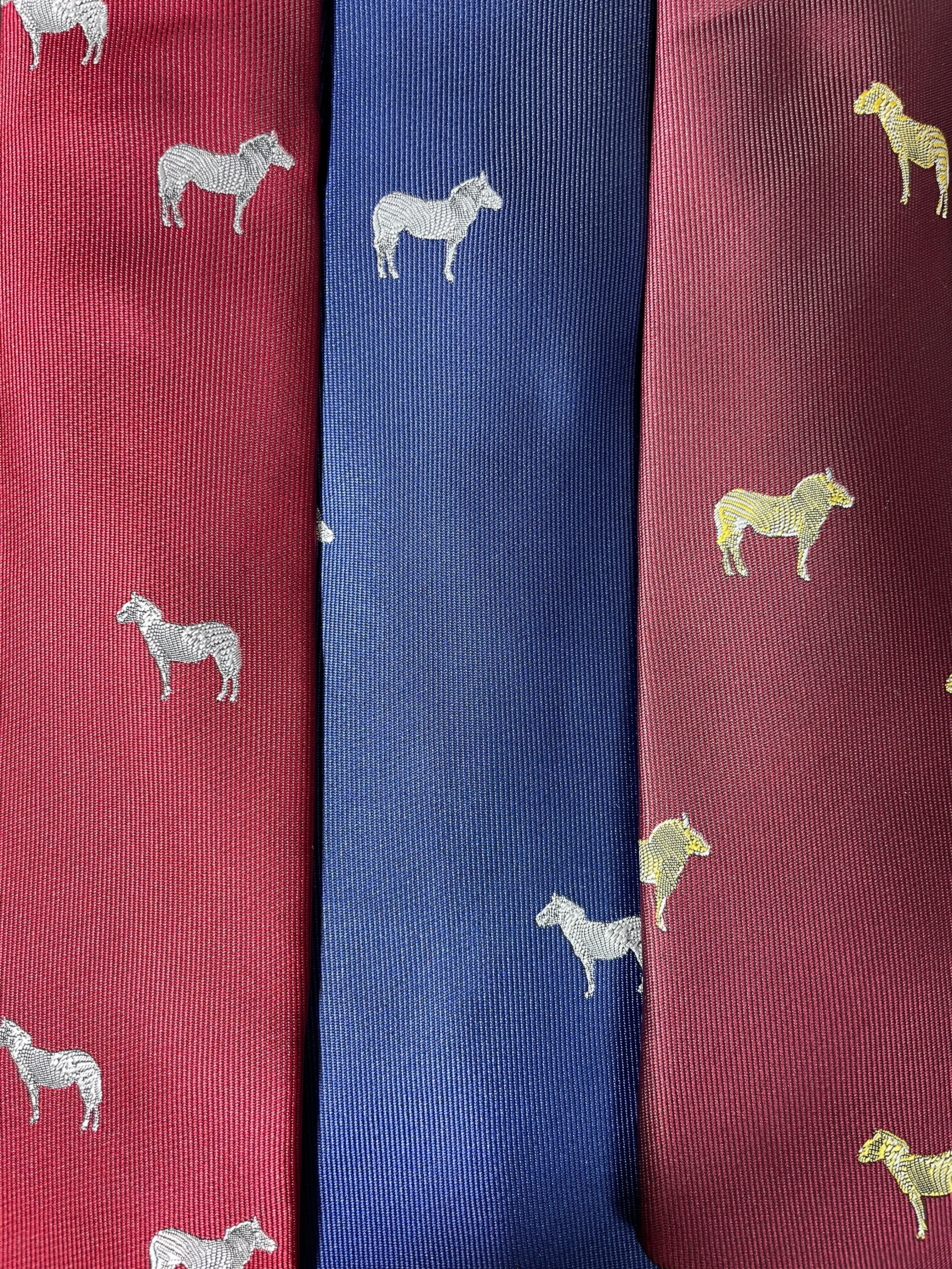 Embroidered Horse Classic Tie