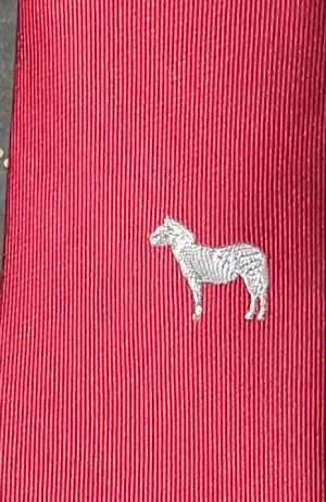 Embroidered Horse Classic Tie