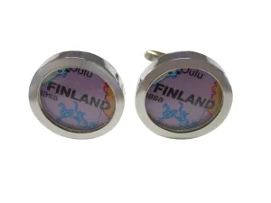 Finland Map Cufflinks