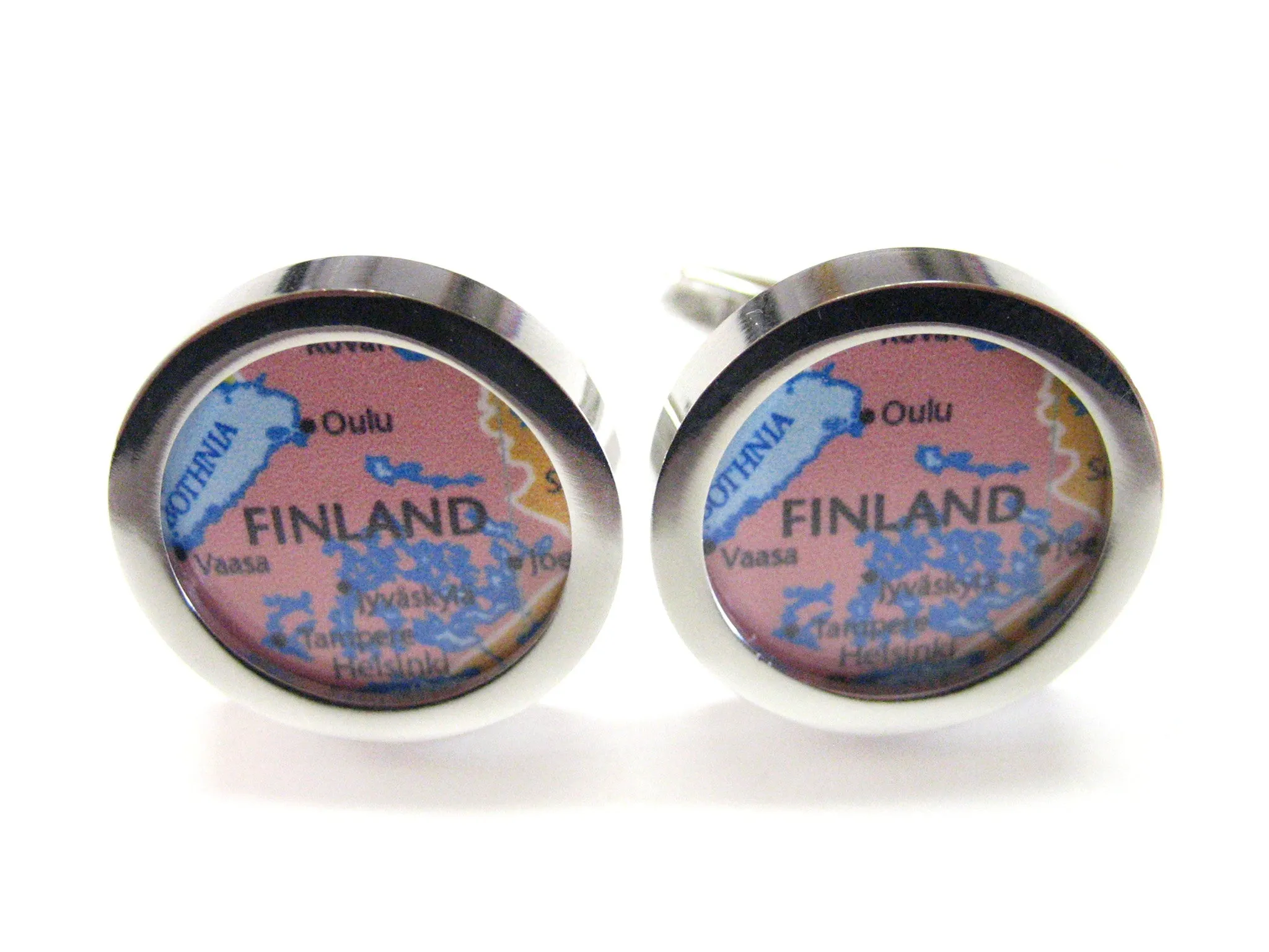 Finland Map Cufflinks