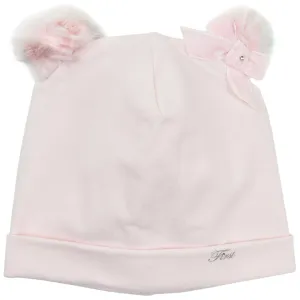 First Fur Ears Design Pink Hat