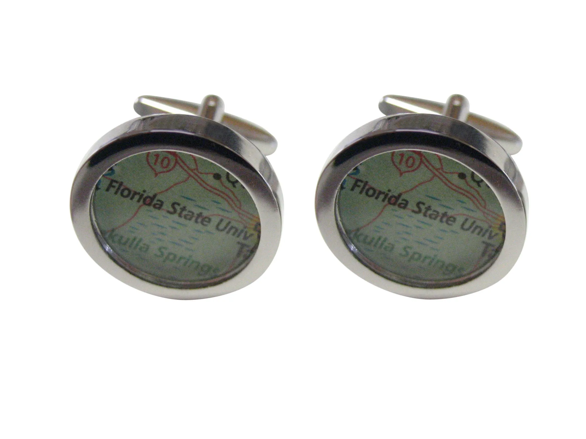 Florida State University Map Cufflinks