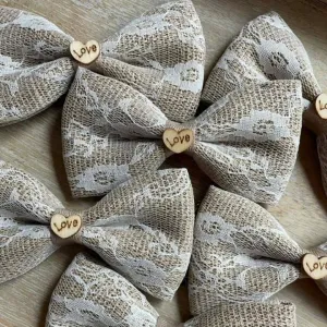 Formal Lace Burlap Love