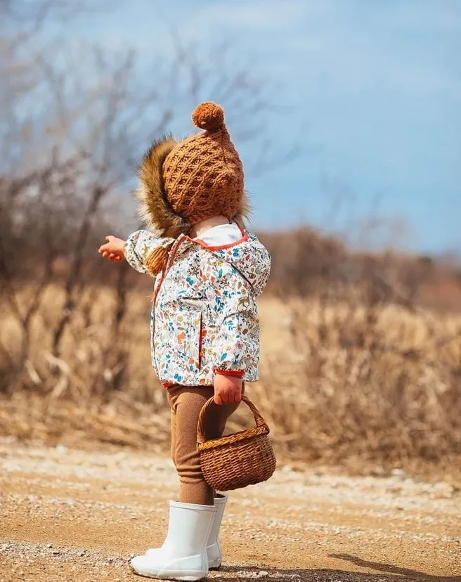 Fur Bonnet in Pecan