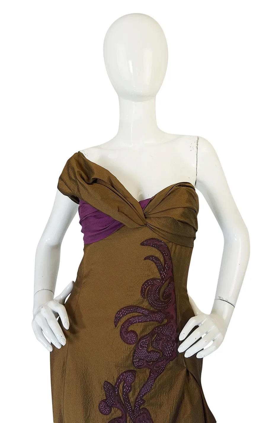 F/W 2005 Christian Lacroix Extraordinary Leather Detailed Dress