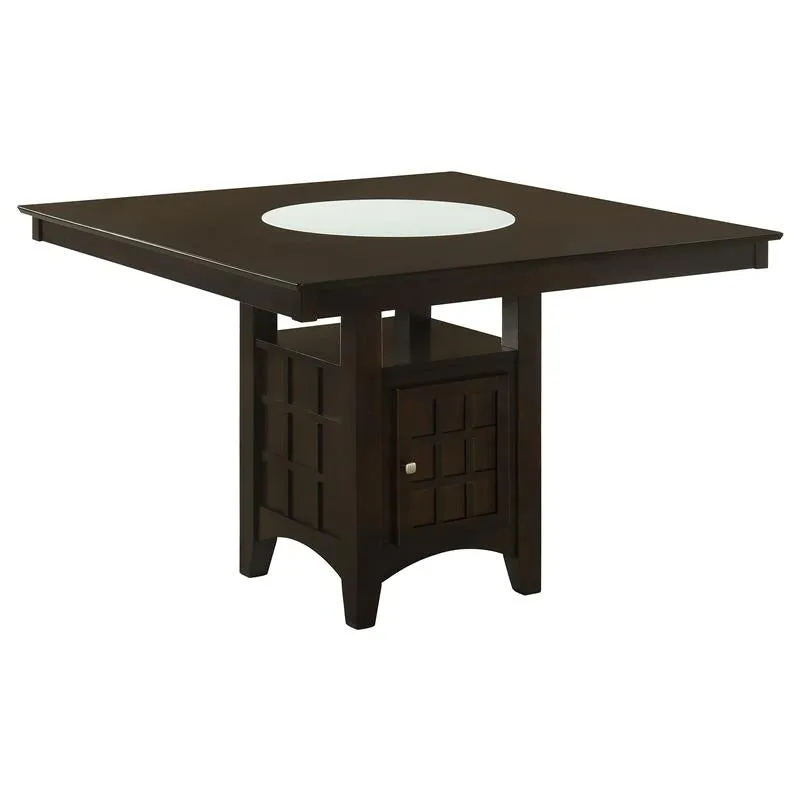 Gabriel 7-piece Square Counter Height Dining Set Cappuccino - 100438-S7