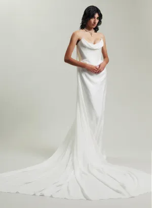 Galaxy Cape: Fsc crepe satin with eco georgette