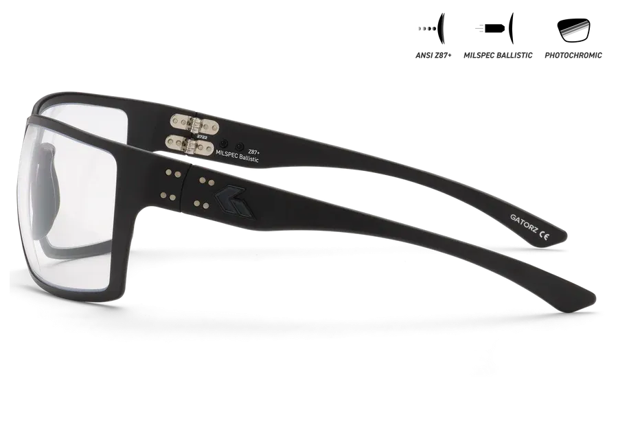 GATORZ Marauder Milspec Ballistic Black, Photochromic