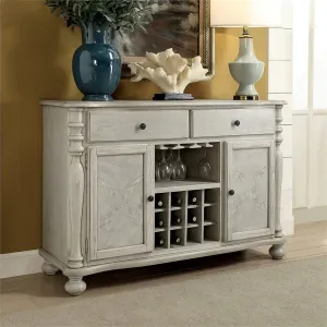 Getty Farmhouse Wood Multi-Storage Wine Cabinet