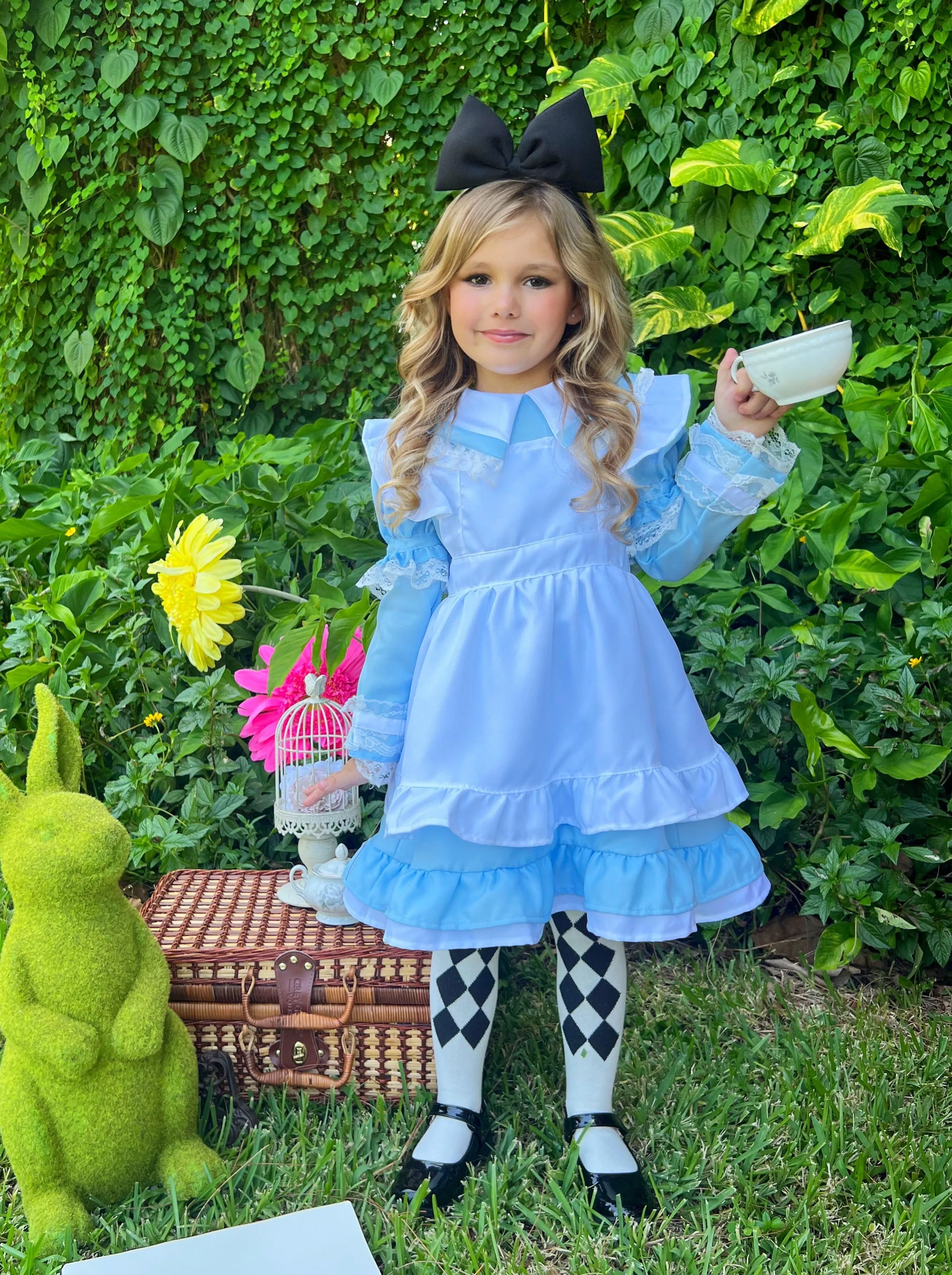 Girls Enchanted Alice Ruffled Costume Dress