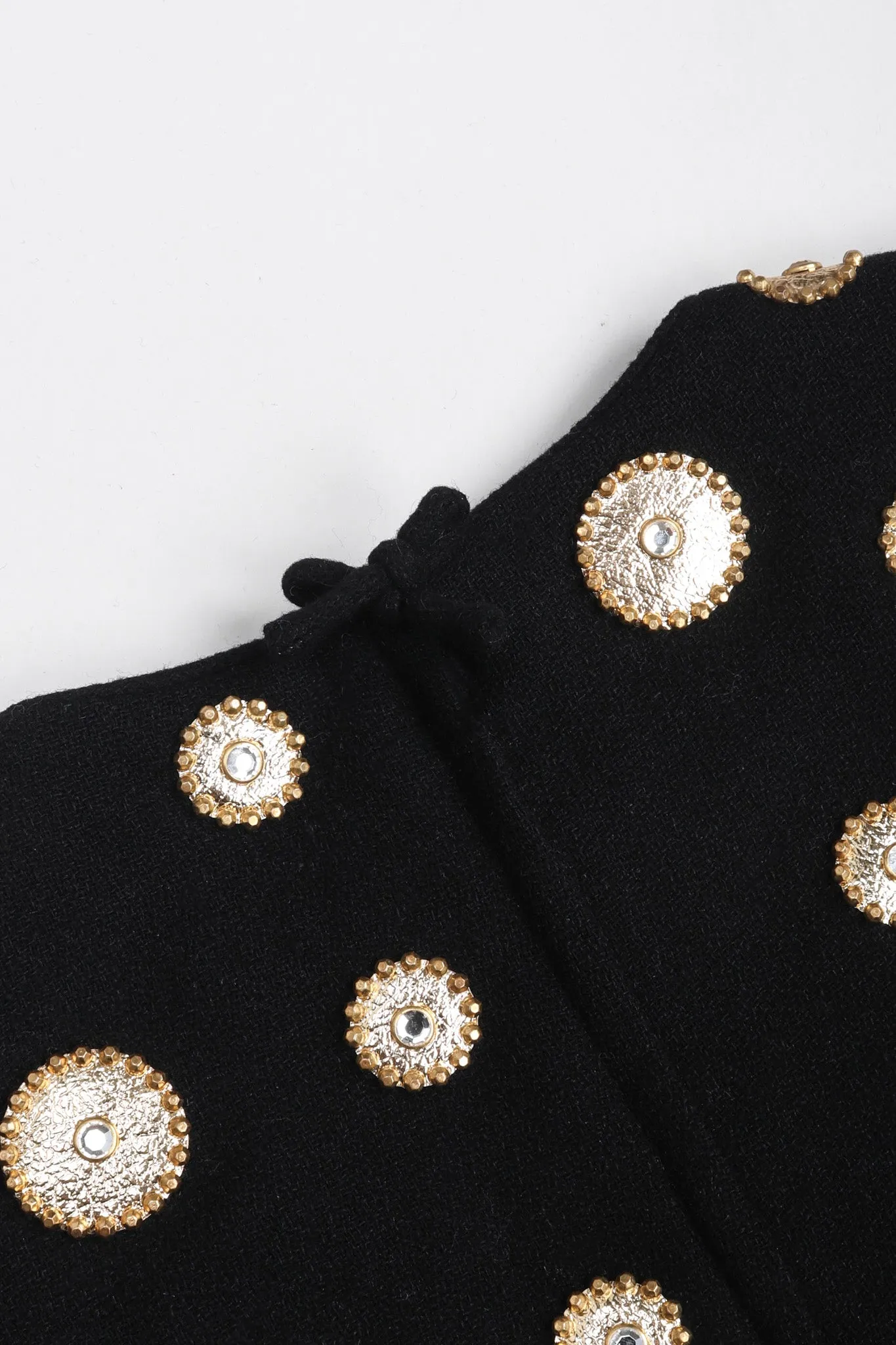 Gold Appliqué Shift Dress & Shawl