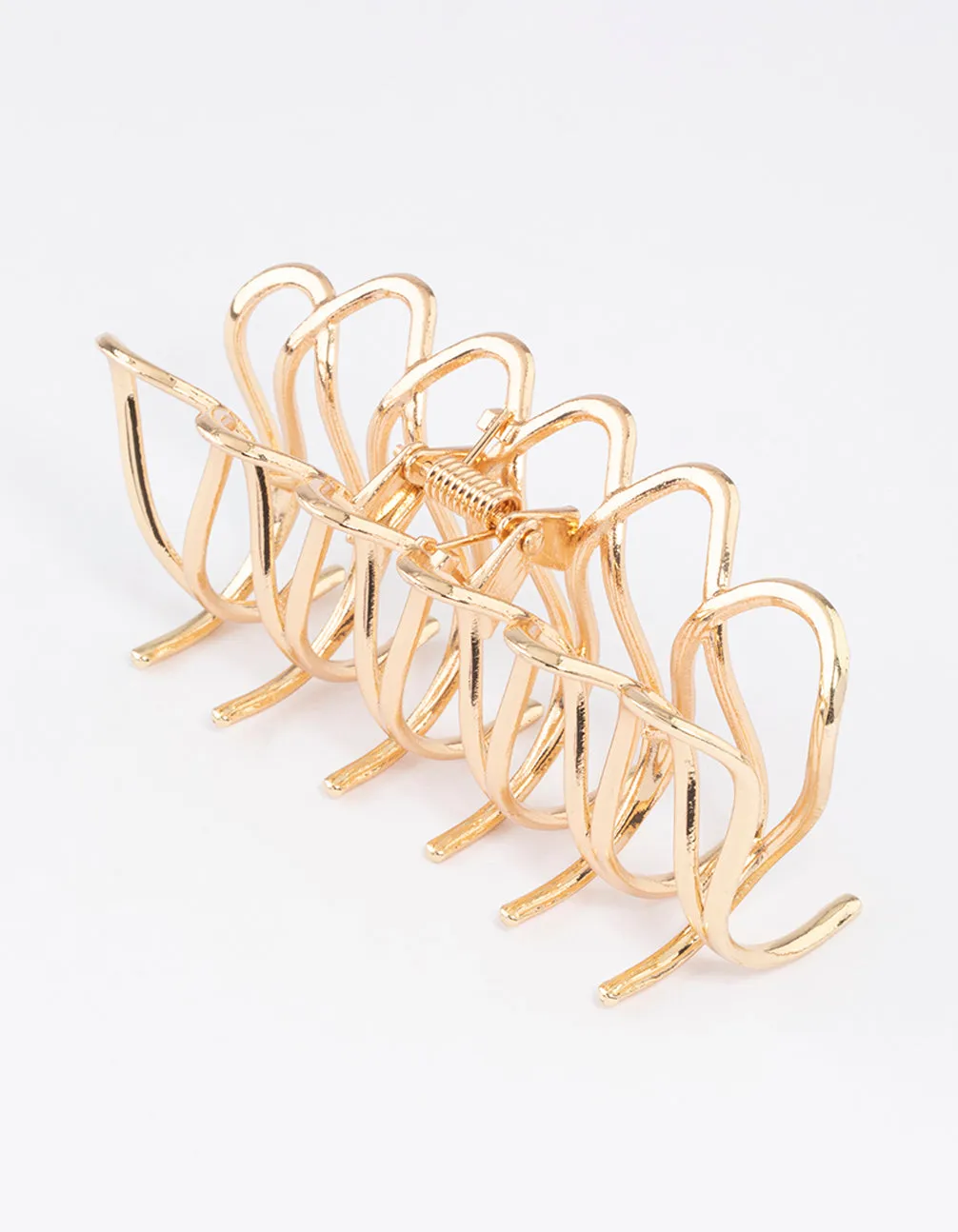 Gold Cut Out Molten Claw Clip