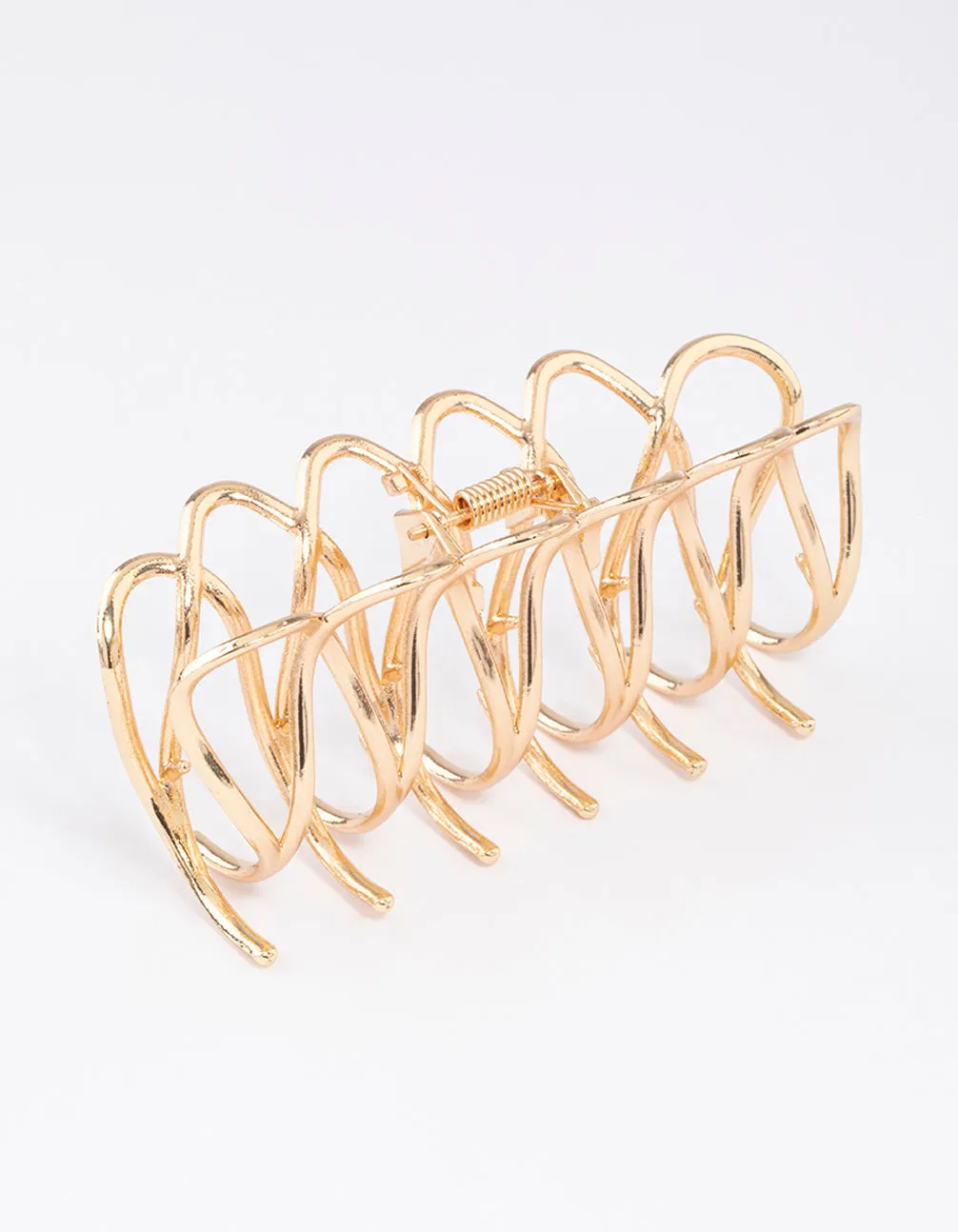 Gold Cut Out Molten Claw Clip