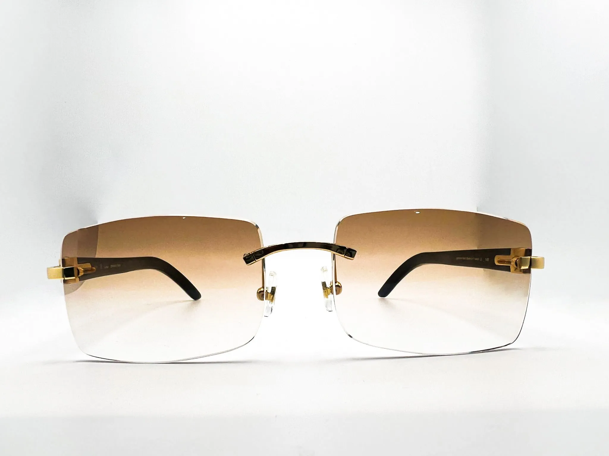Gold Decor C White/Ivory Buffs with #10 Hennessy Brown Lenses