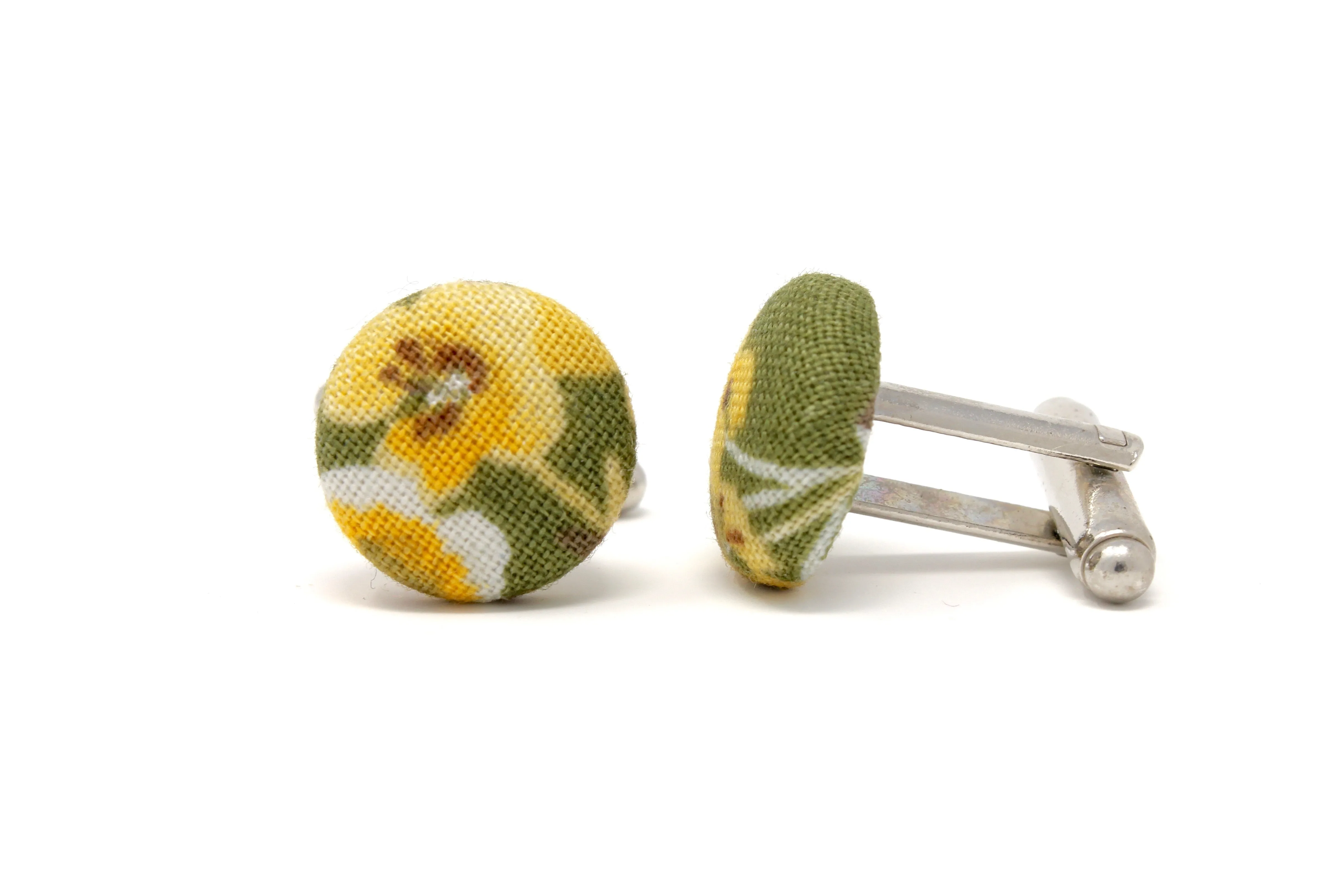 Green and Gold Floral Tie