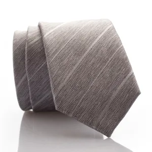 Grey Tweed Youth Skinny Tie