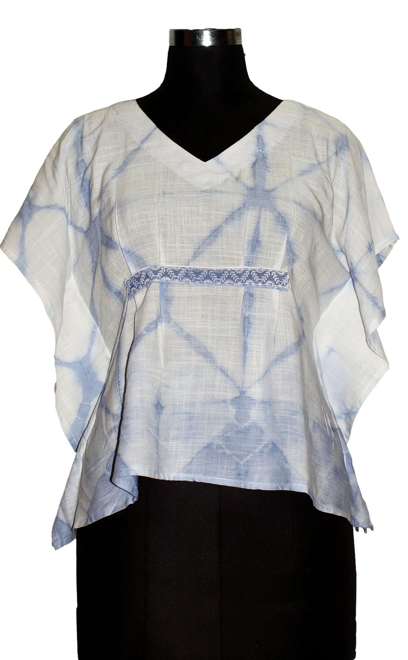Hand Tie Dye Rayon Slub Short Kaftan Tunic/Top ART21331