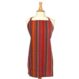Hand Woven Bib Apron | Berry Jubilee Stripes