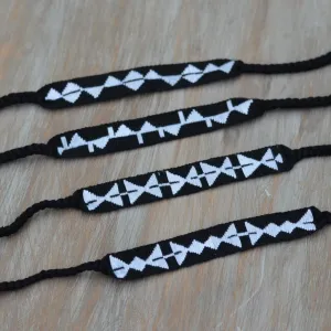 Handwoven Napkin Ties | Black