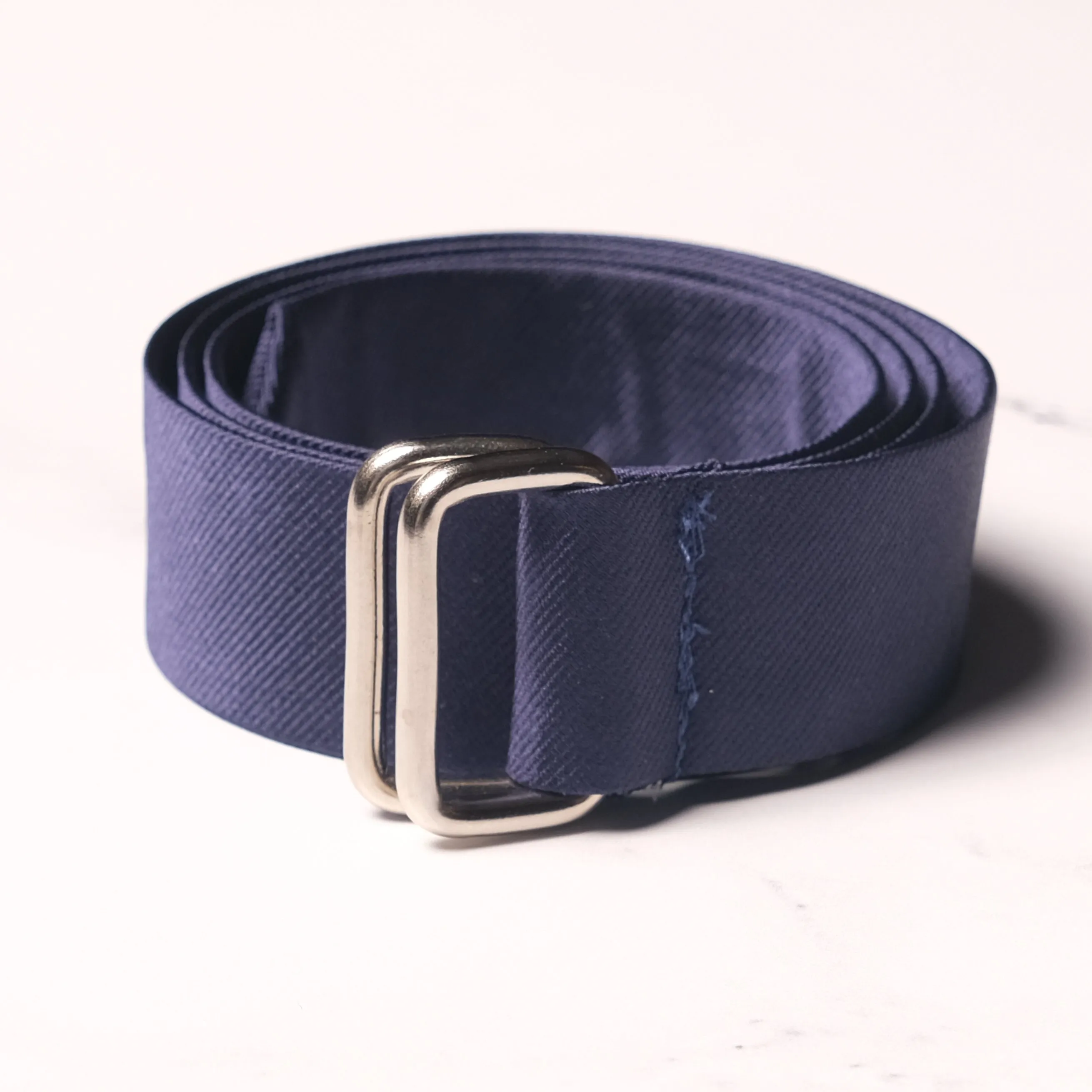Harrison Limited D-Ring Ribbon Belt - Navy