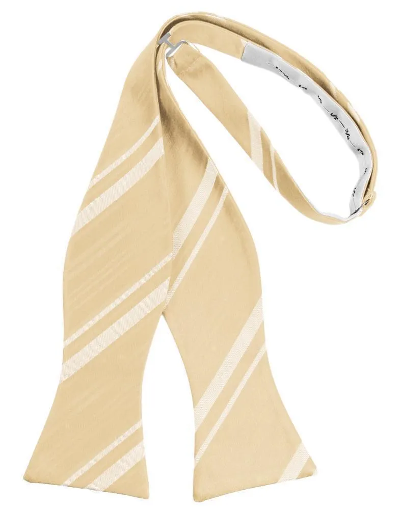 Harvest Maize Striped Satin Bow Tie