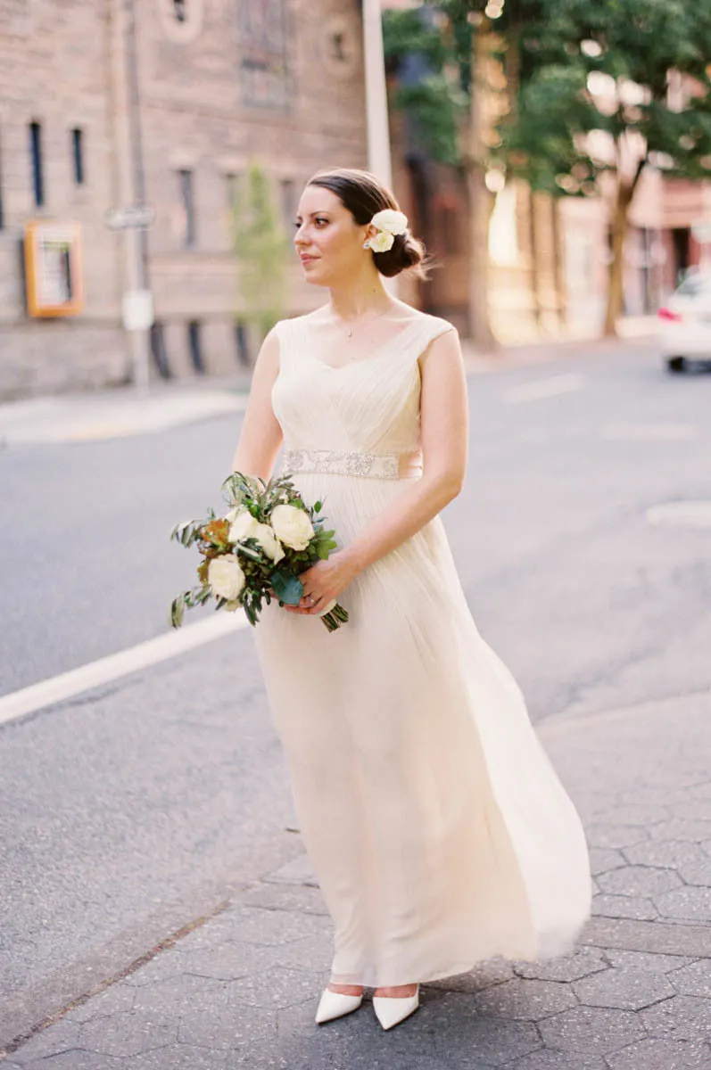 HB6633 Alternative V-Neck Wedding Dress
