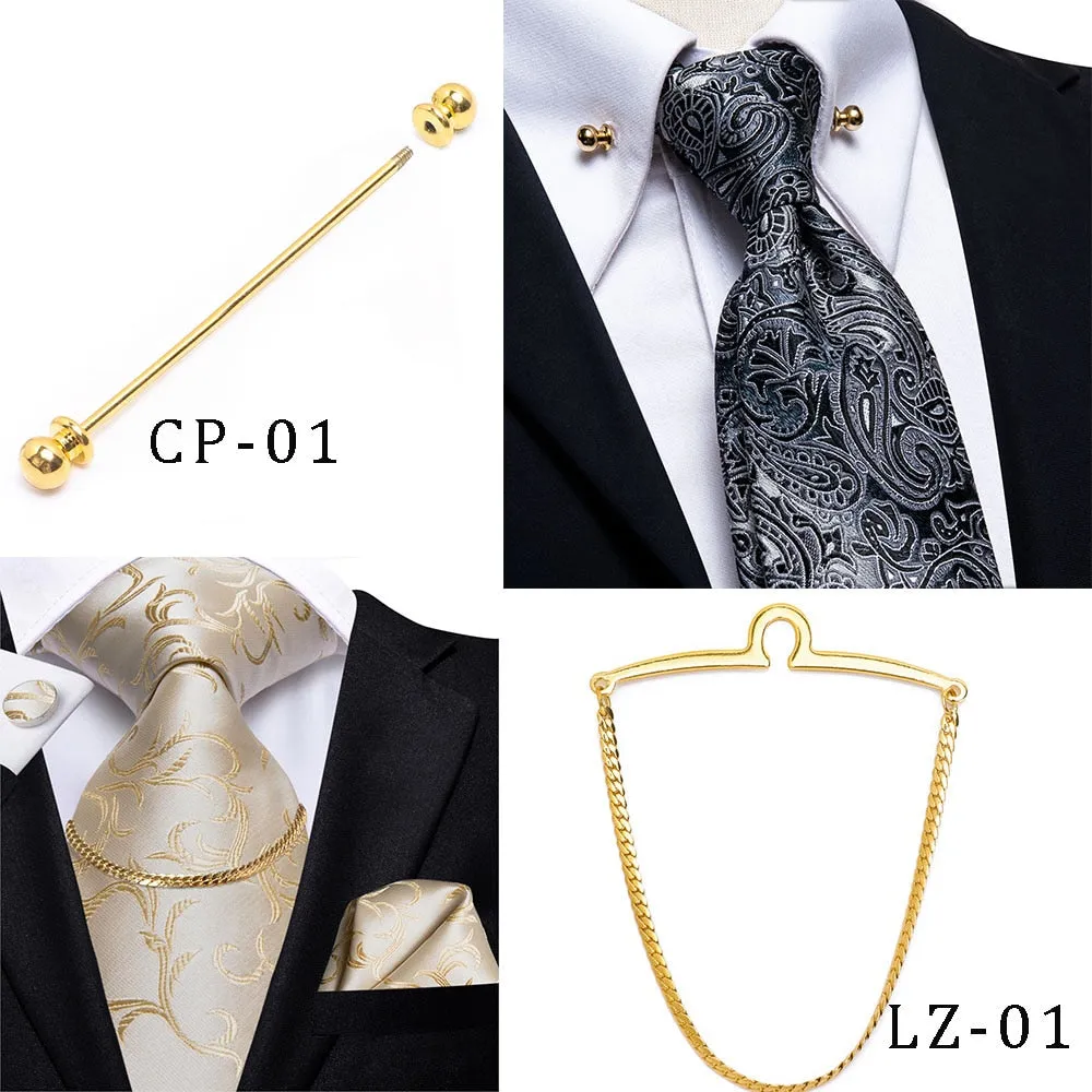 Hi-Tie Peacock Blue Novelty Design Silk Wedding Tie For Men Hanky Cufflinks Gift Mens Necktie Set Business Party Dropshipping
