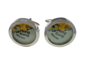 Hong Kong Map Cufflinks